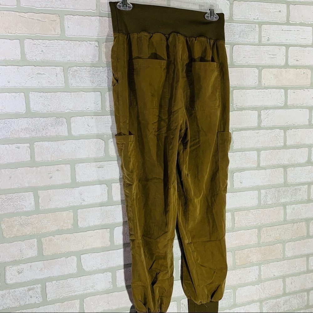 Anthropologie Maeve Cicerone Joggers in Dark Olive Size XS - Picture 7 of 10